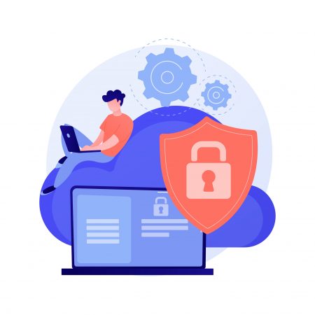 Cloud computing security abstract concept vector illustration. Cloud computing security abstract concept vector illustration.