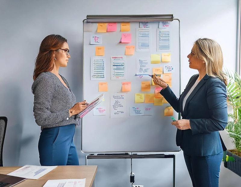 Digitalization Cultural Change Consulting Consultant analyzes processes and identifies potentials that can be exploited in the course of digitalization.